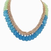 Star street snap droplets temperament necklace (color)