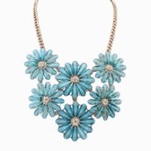 small pure fresh necklace (light blue)