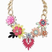 Flowers dazzle colour necklace