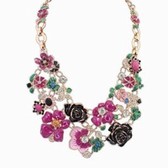 Flowers sweet beautiful necklace