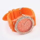 jelly fluorescent color silicone watch