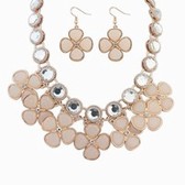 clover necklace earrings set