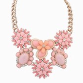 Sweet candy color flower necklace