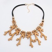 Punk coral necklace