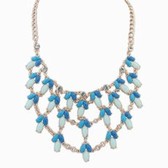 Bead curtain multilayer necklace
