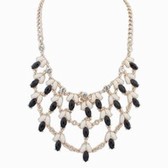 Bead curtain multilayer necklace