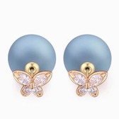 Zircon  copper earrings