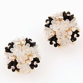 Fashion flash drilling small flowers sweet Studs earrings
