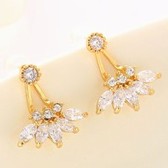 Concise fashion zircon earrings