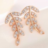 Fashion leaf earrings zircon