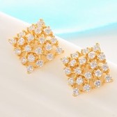Fashion sweet bright squares earrings