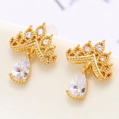 Fashion sweet crown earrings