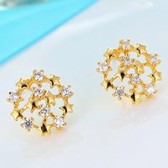 Fashion sweet sparkling zircon earrings