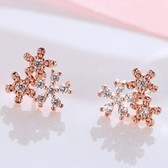 fashion sweet petals Zircon earrings