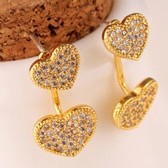 Love fashion zircon earrings