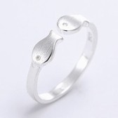 Fashion sweet Pisces opening ring