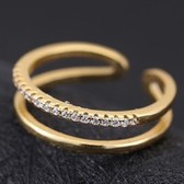 Concise fashion zircon rings
