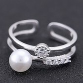 Concise fashion pearl ring