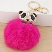 Cute little panda Nagymaros ball keychain