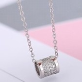 Concise fashion ring zircon necklace