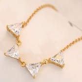 Fashion Triangle Zircon necklace