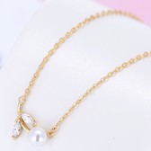 Fashion zircon pearl necklace