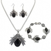 Beetles Necklace Bracelet Earrings Set
