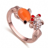 Austria Crystal Opal Goldfish Ring