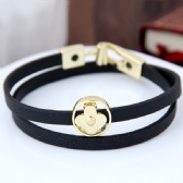 clover leather bracelet