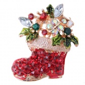 Christmas boots Brooch