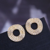 Copper Zircon Earrings