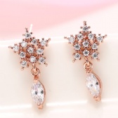 Zircon Copper Earrings