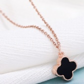 Copper Clover Necklace