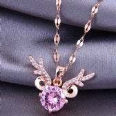 Copper Zircon Necklace