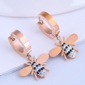 Bee Titanium steel Earrings