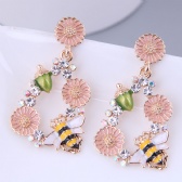 Bee Flowers Earrings
