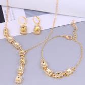 Fashion Necklace Bracelet Earrings Set